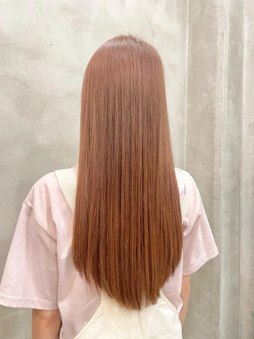 ロング カラー ヘアアレンジ カット ヘアカラー トリートメント 【ピンク/韓国ヘア/ ヘアセット】亜海のヘアスタイル