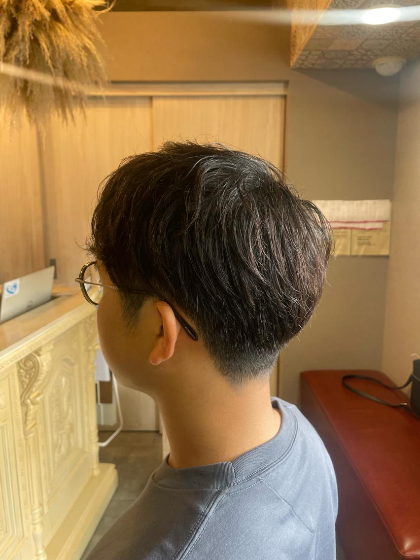 ミディアム メンズ 荒牧 絵美のヘアスタイル
