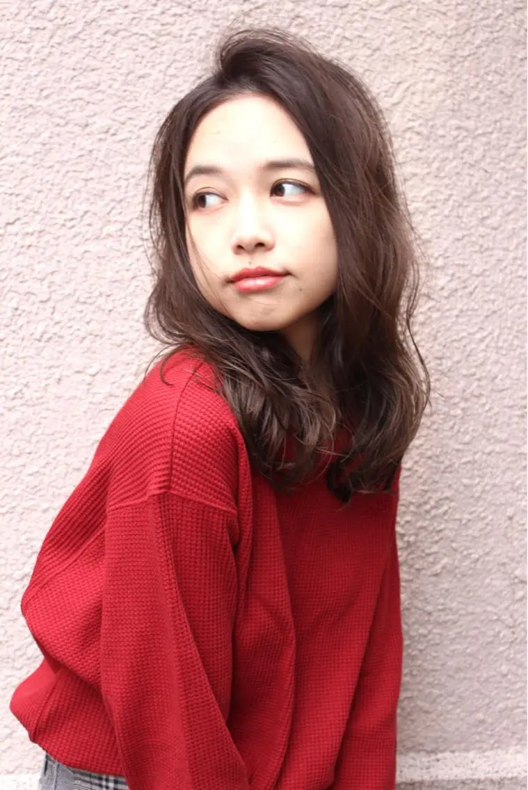 ミディアム カラー パーマ ブリーチ イルミナカラー 髪質改善 トリートメント tuuli トゥーリのヘアスタイル