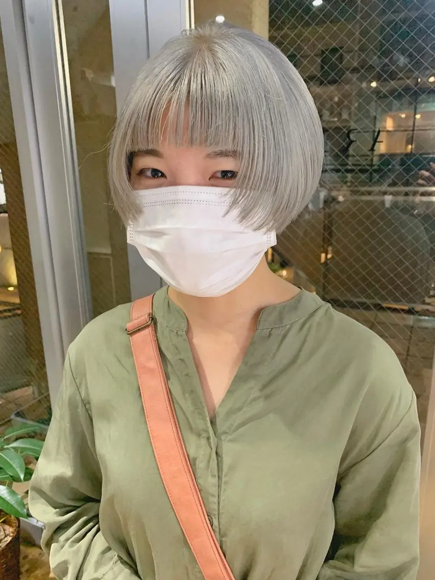 ショート ショートヘア カット ヘアカラー ハイトーンNo.1✨ パーマ✨イマイタツヤのヘアスタイル