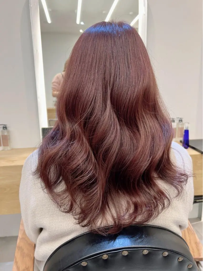 セミロング ヘアカラー ♡可愛い艶髪特化♡ 艶髪先生のヘアスタイル