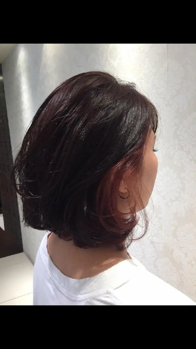 ショート カラー インナーカラー 山田 憲/髪質改善のヘアスタイル
