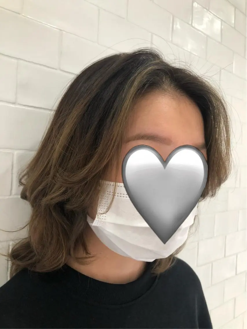 ミディアム カット パーマ 🤍美髪×艶カラー RYOKO🤍のヘアスタイル
