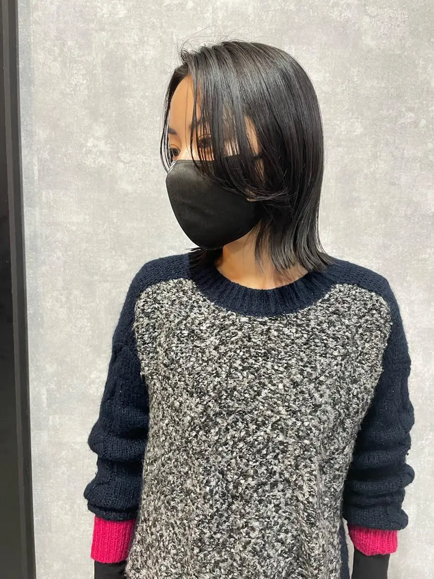 ショート 切りっぱなしボブ ショートボブ ハンサムショート 丸みショート アッシュ モテ髪/ボブ/ショー ト/アダチフウトのヘアスタイル