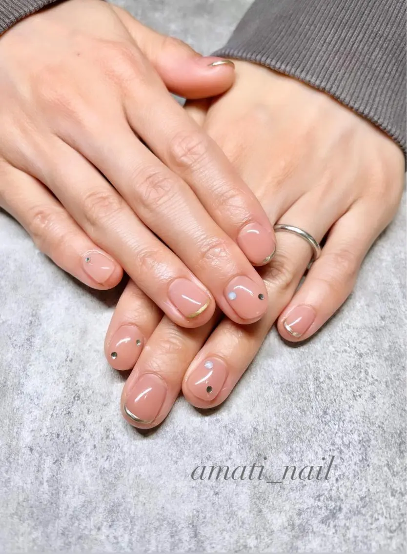 ネイル 入学式 フットネイル フレンチネイル ジェルネイル グラデーション ハンドネイル amati_nail TAKAKOのネイルデザイン