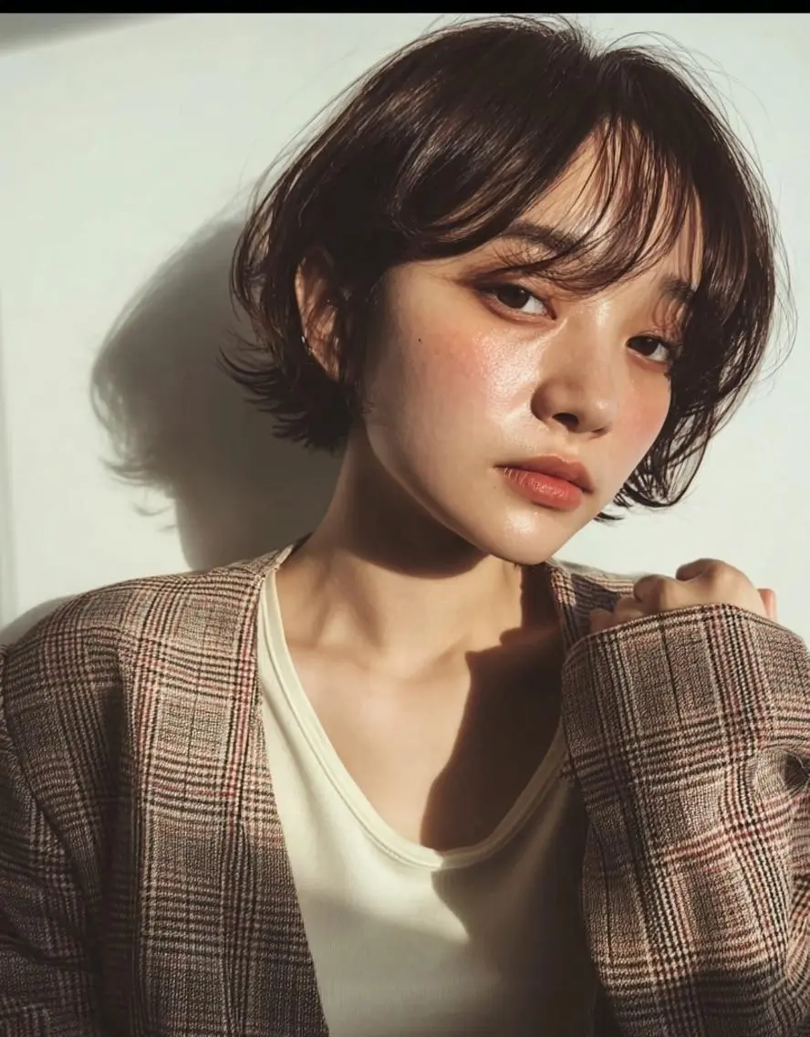 ショート カラー デザインカラー✨ 透明感カラー菊地真保のヘアスタイル
