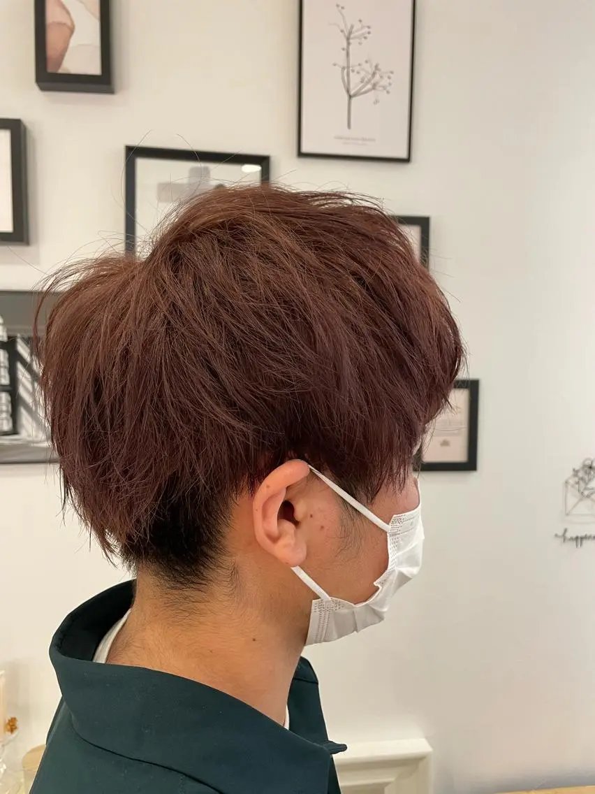 カラー メンズ ブラウンカラー レッドカラー メンズ特化美容師 ⭐️ヤマモトのヘアスタイル