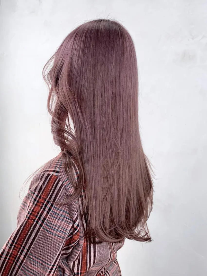 セミロング カラー パーマ ヘアアレンジ ブラウンカラー ピンクカラー ピンクブラウン カット ヘアカラー トリートメント ITbyALBUM 藤沢店のヘアスタイル