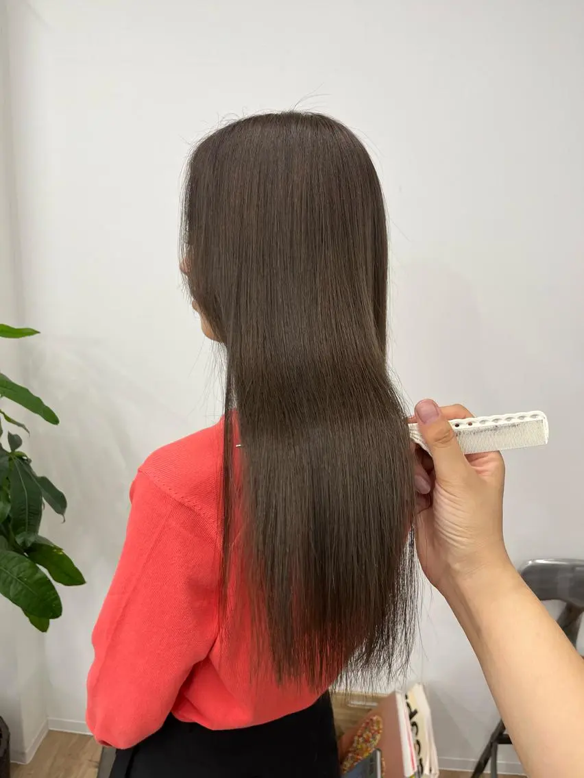 ロング カラー 入学式 卒業式のヘアスタイル 似合わせカット 小顔カット HIROKO / 透明感暖色カラー🎀のヘアスタイル