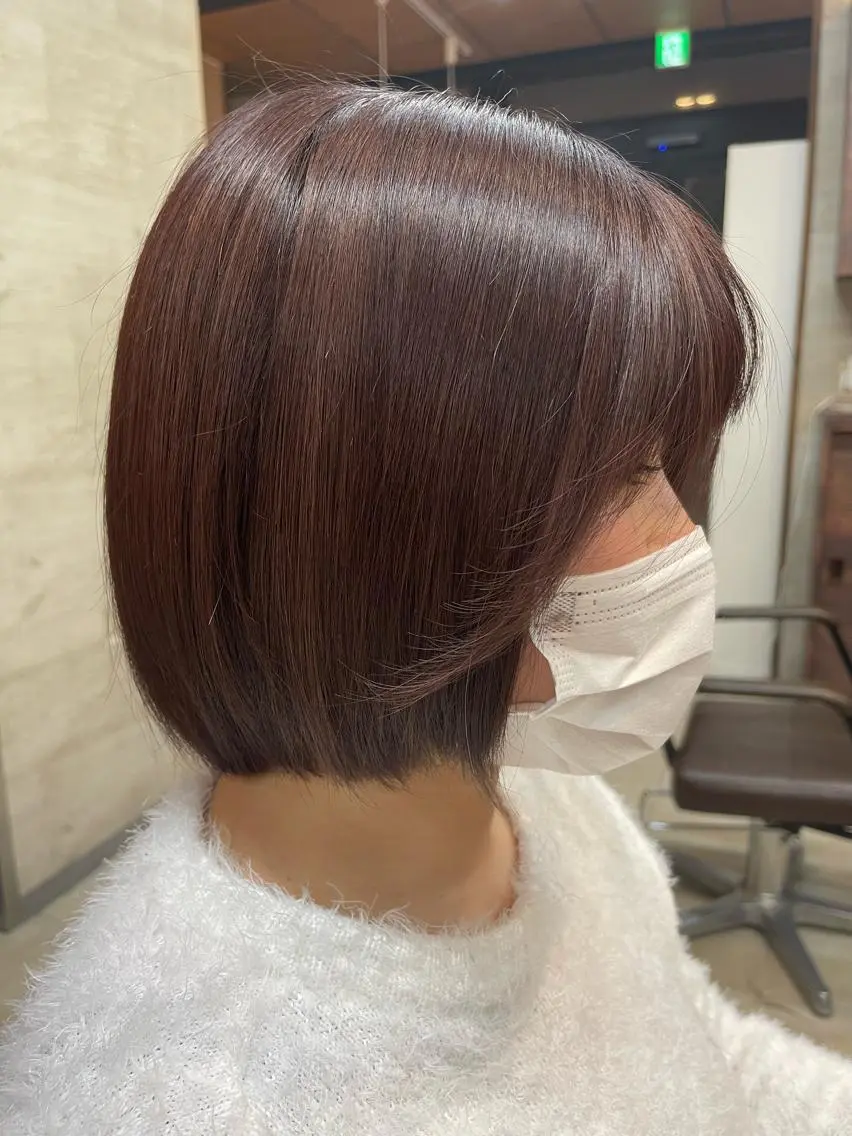 ショート カラー ヘアアレンジ 🇰🇷 韓国ヘア/ sumire 🫧のヘアスタイル