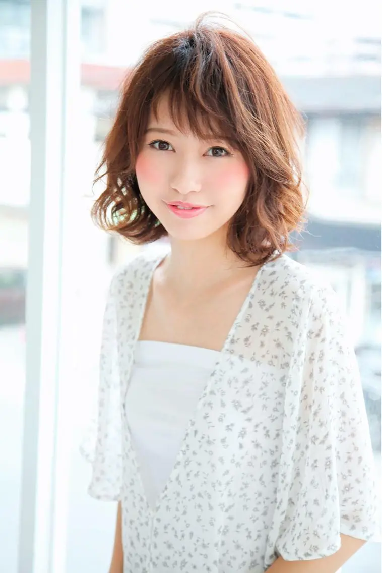 ショート ボブ カット パーマ トリートメント 青木 大輔のヘアスタイル