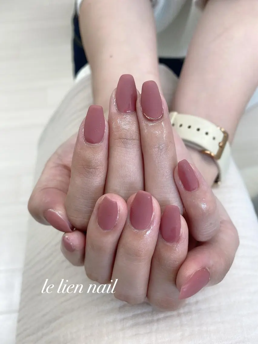 ネイル アートネイル マットネイル ミラーネイル le lien nailのネイルデザイン