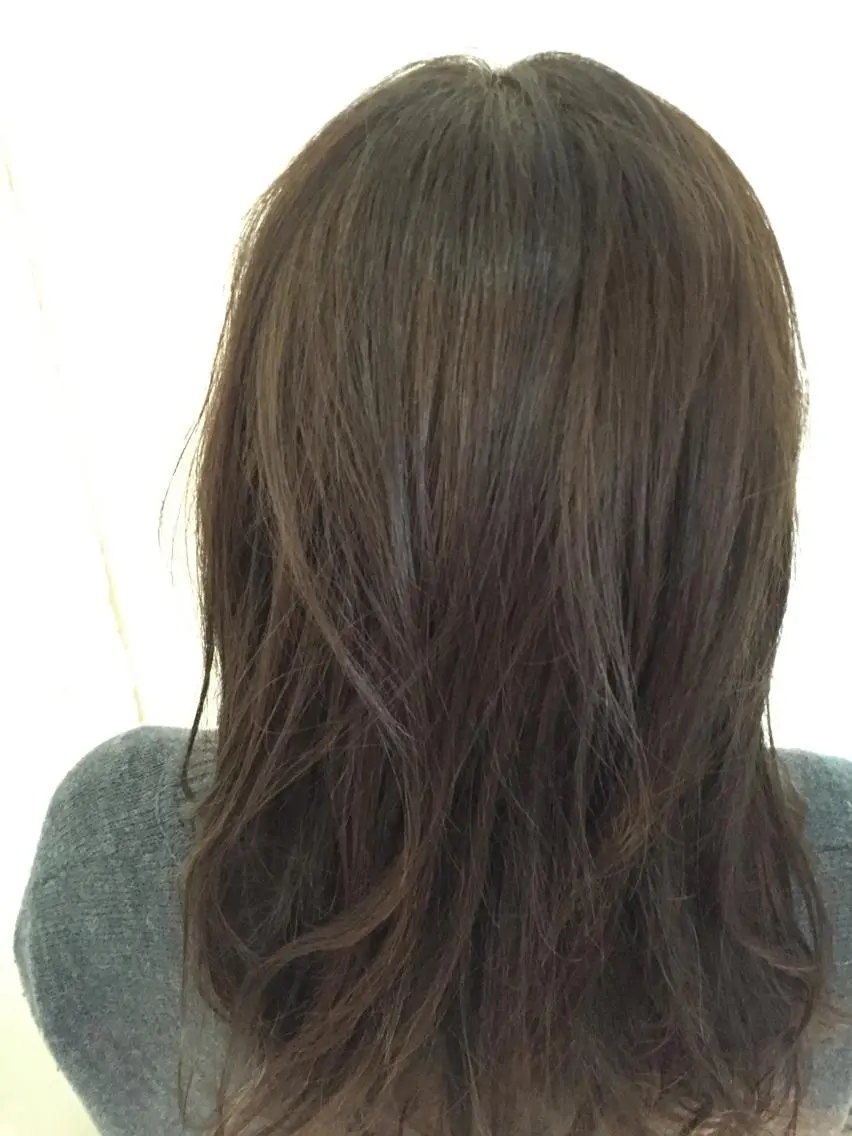 ミディアム セミロング ロング カラー ベージュカラー ピンクカラー ピンクベージュ シールエクステ/豊中 吉田孝司のヘアスタイル