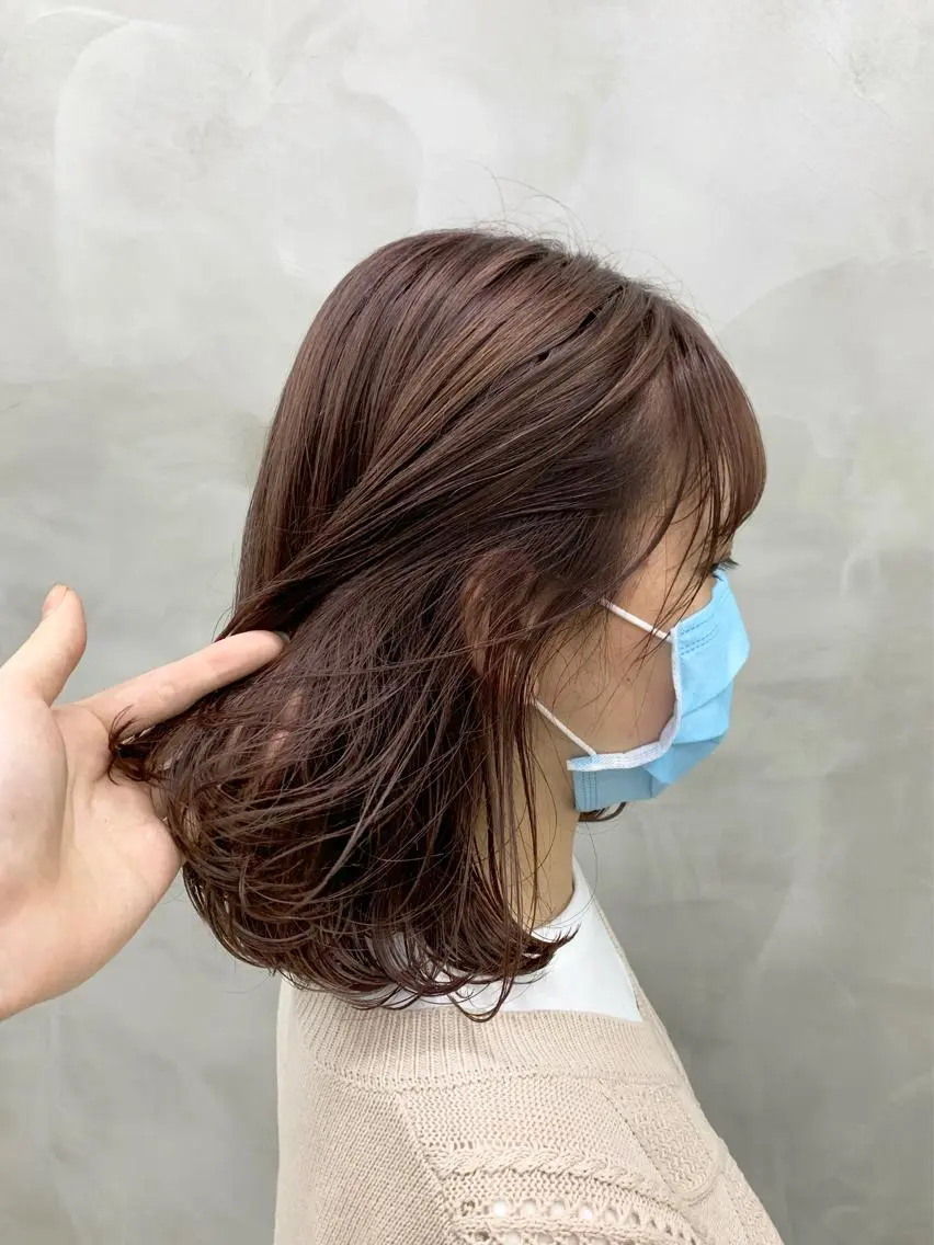 ミディアム カラー カット ヘアカラー トリートメント 🌿似合わせ透明感 カラー松本朋幸🌿のヘアスタイル
