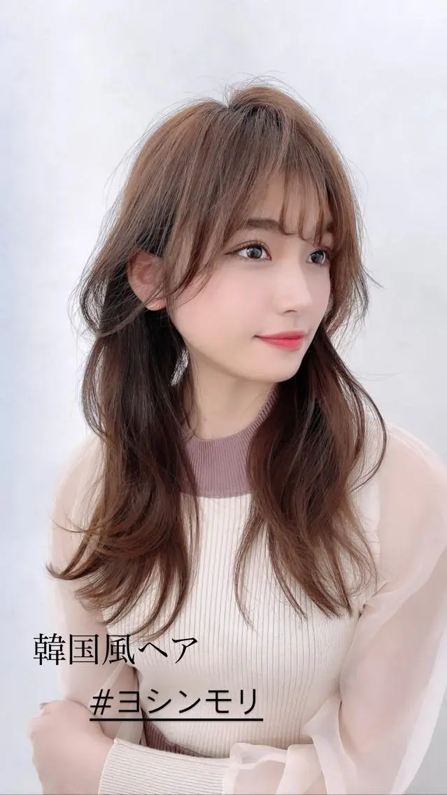 ミディアム ヨシンモリ 韓国風ヘア ひがし まさし JYUNESU副代表のヘアスタイル