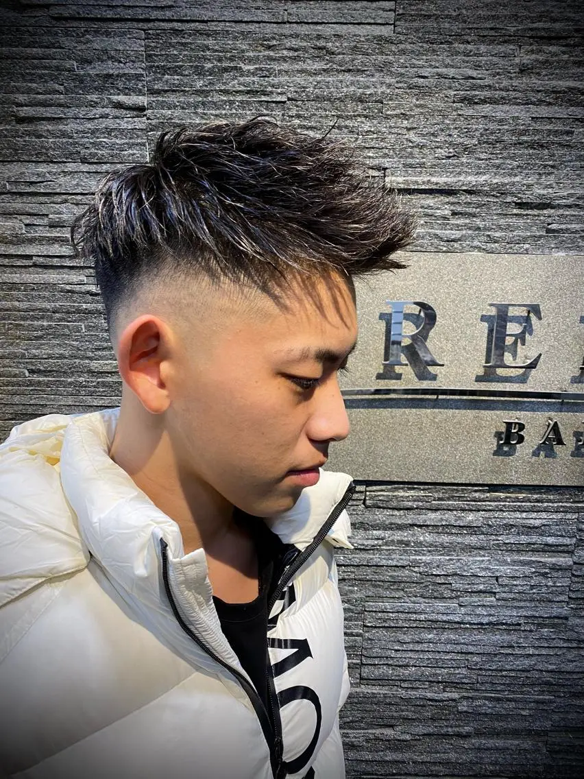ショート メンズ 岡本 宗士のヘアスタイル