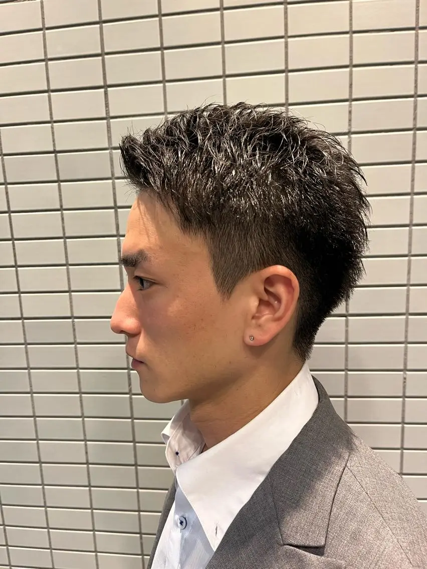 ショート パーマ メンズ 🏆メンズヘア特化 🥇代表りんぺーのヘアスタイル