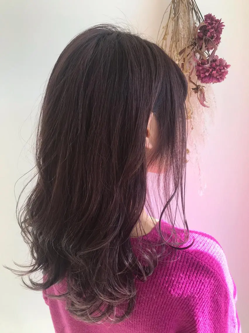 ロング カラー ヘアアレンジ ロング スズキ シオリのヘアスタイル