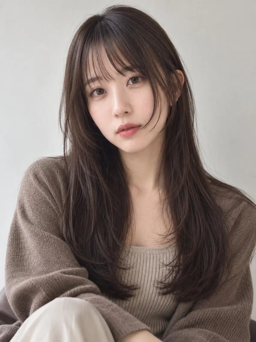 カラー ロング ブリーチ ケアブリーチ 透明感カラー ダブルカラー イヤリングカラー カット ヘアカラー 縮毛矯正 "オトナ髪”/ LAKA TOCCAのヘアスタイル