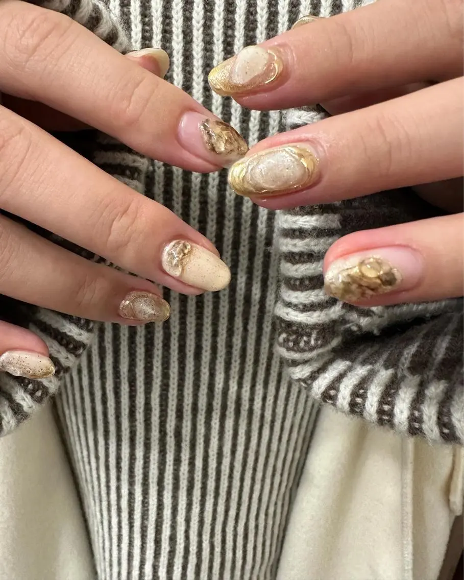 ネイル ハンドネイル フットネイル kiii.__ ✴︎*のネイルデザイン