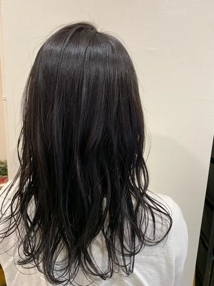 ロング カラー ヘアアレンジ ディープラベンダー ラベンダーカラー カット ヘアカラー トリートメント 山崎 澪 レイヤーカット/大宮のヘアスタイル