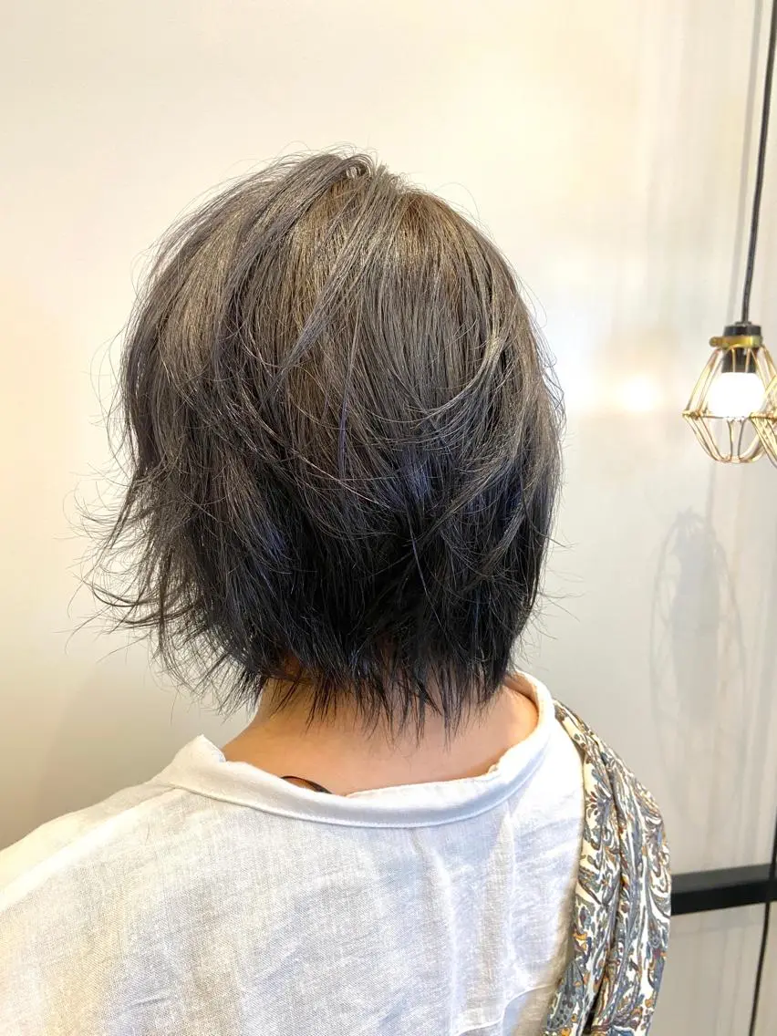 ショート カラー ヘアカラー トリートメント 似合わせボブ💓/ 美髪縮毛✨豊嶋龍佑のヘアスタイル