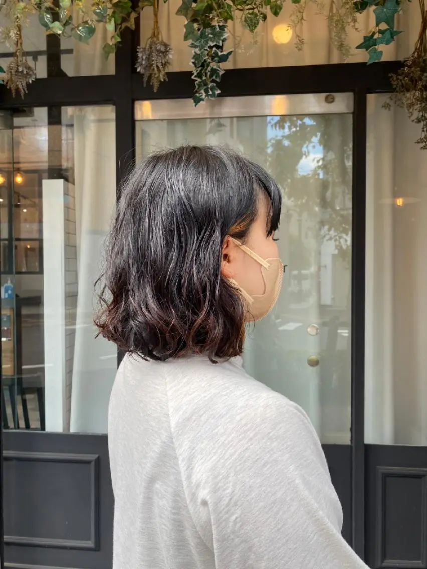 ミディアム パーマ 似合わせカット 店長☀️前田一樹のヘアスタイル
