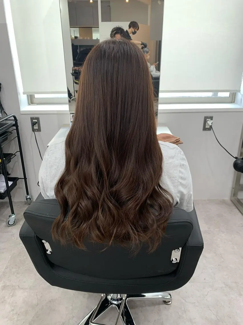 ロング ヘアカラー トリートメント 🫧髪質改善 講師🫧🍎幹細胞のヘアスタイル
