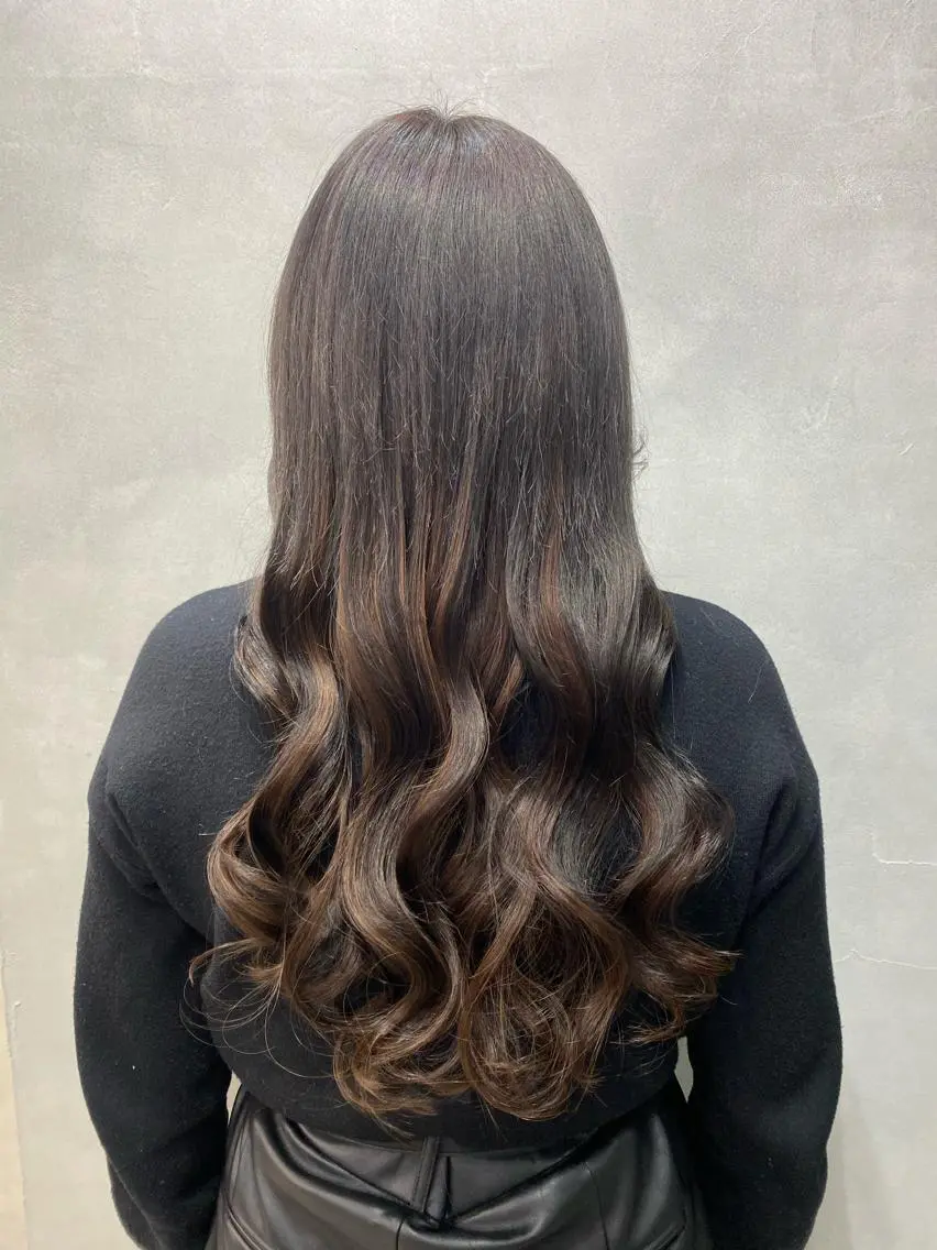 ロング カラー ヘアアレンジ ショートボブ シールエクステ バレイヤージュ 透明感カラー デザインカラー FAAM Tsuneのヘアスタイル