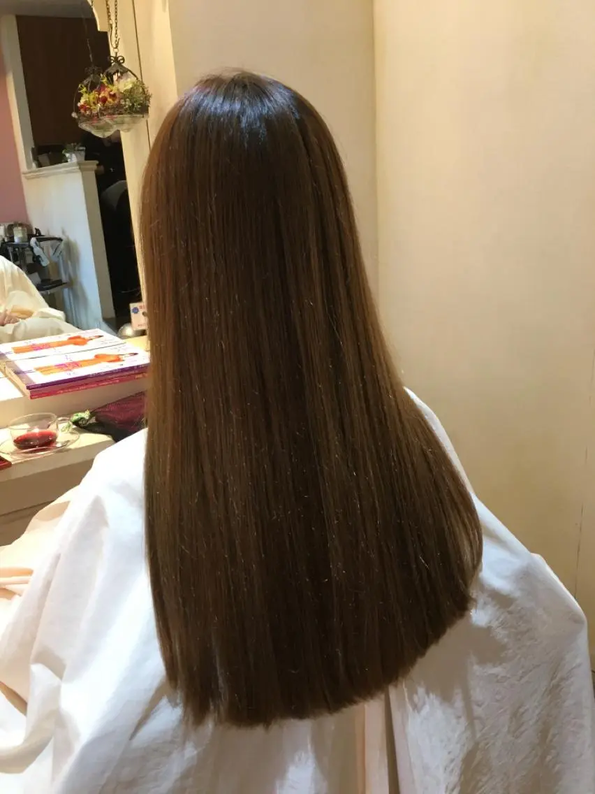 ロング 縮毛矯正 カット 縮毛矯正 トリートメント plaatje 義見のヘアスタイル