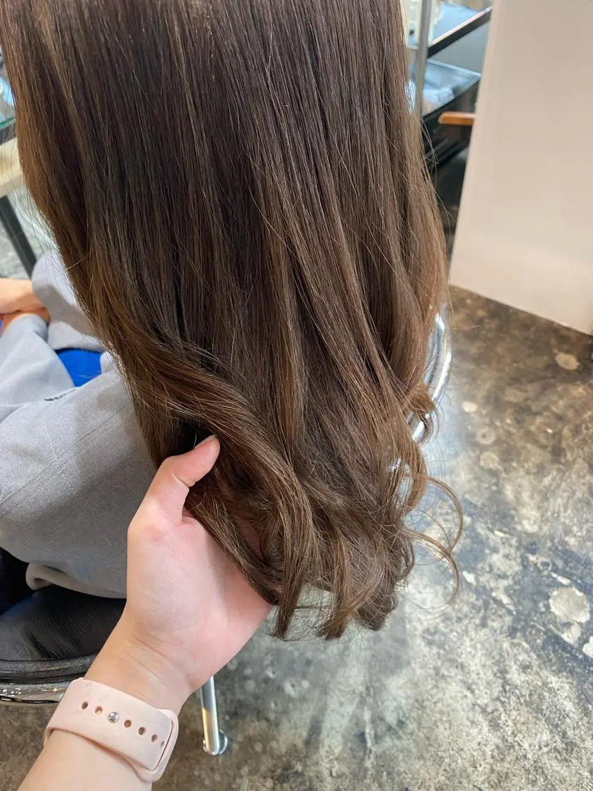 セミロング カラー ヘアカラー トリートメント アレンジ指名 no.1✨ｈａｋｏのヘアスタイル