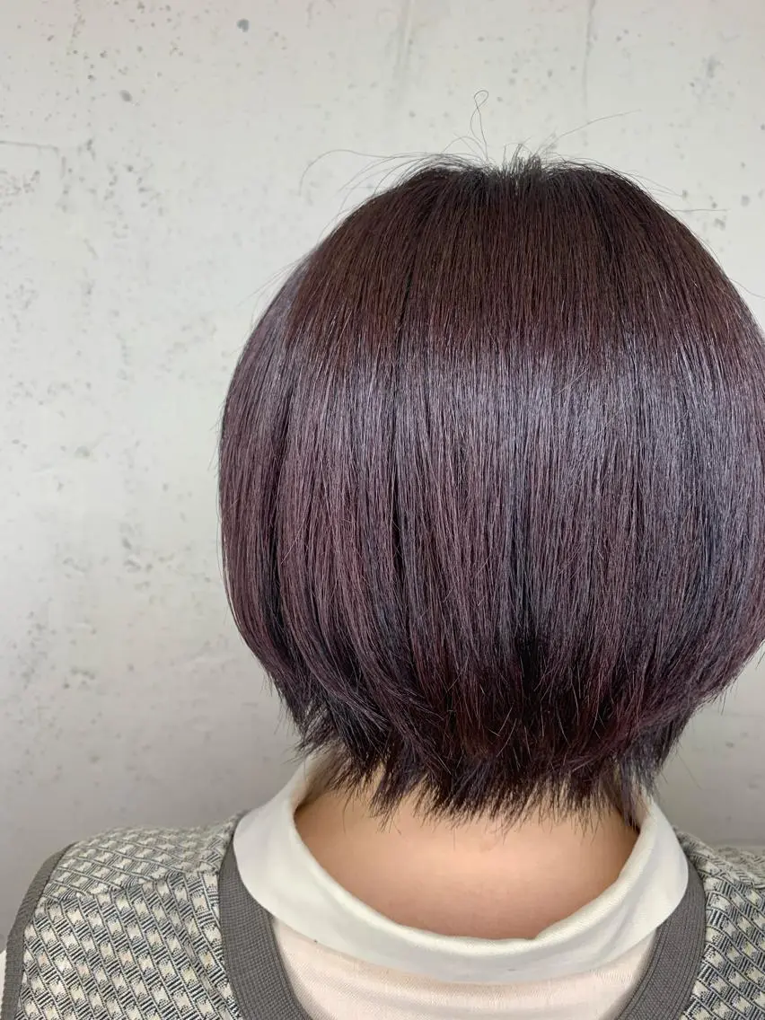 ショート カラー 透明感ハイトーン🦄 キラ🌈のヘアスタイル