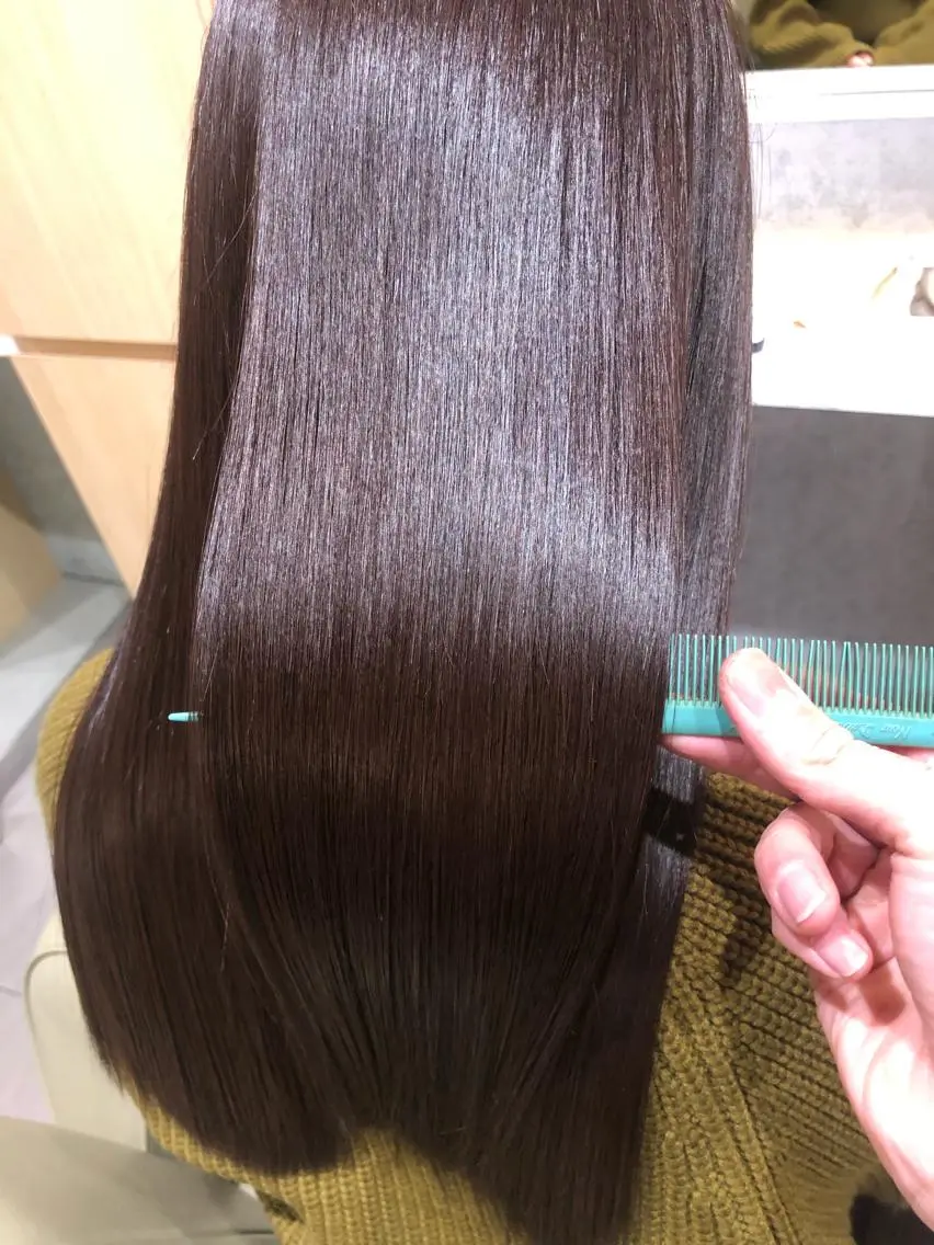 ロング ヘアカラー 縮毛矯正 トリートメント 【髪質改善特化･ 福田航洋】のヘアスタイル