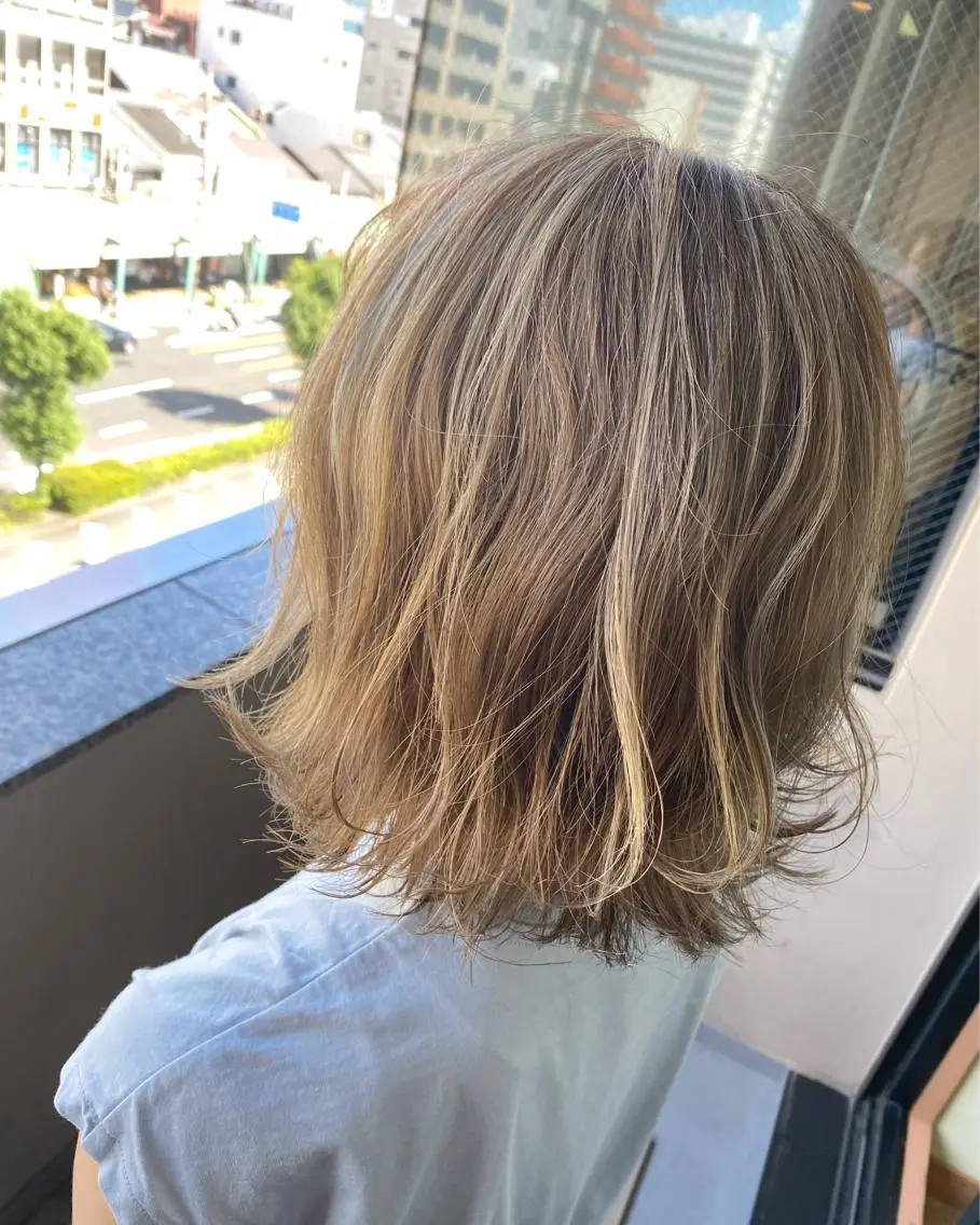 ショート ハイライト Naoto ☆ number天王寺店のヘアスタイル