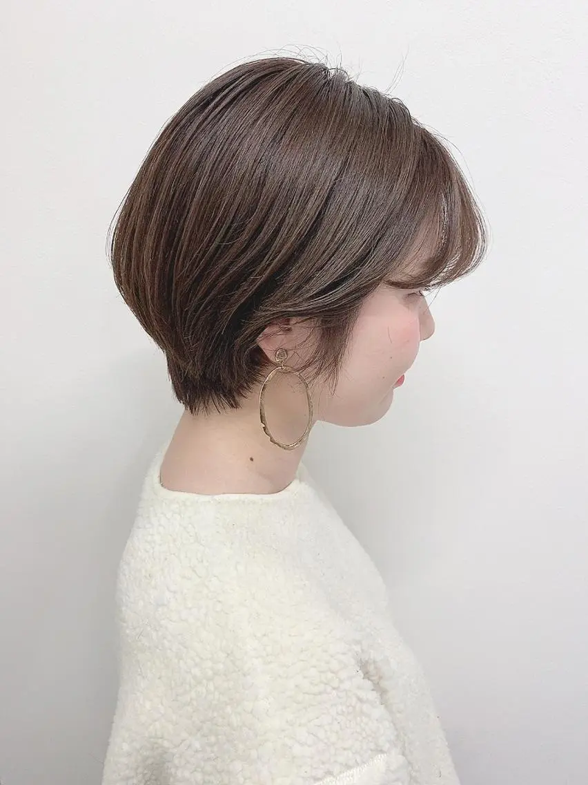 ショート カラー ブリーチなし透明感 🍀梅田・増田のヘアスタイル