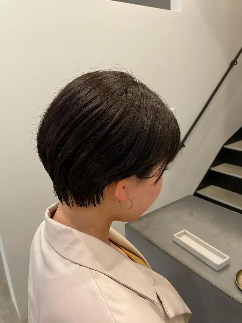 ショート カット やまさきえりこ ニュアンスパーマのヘアスタイル