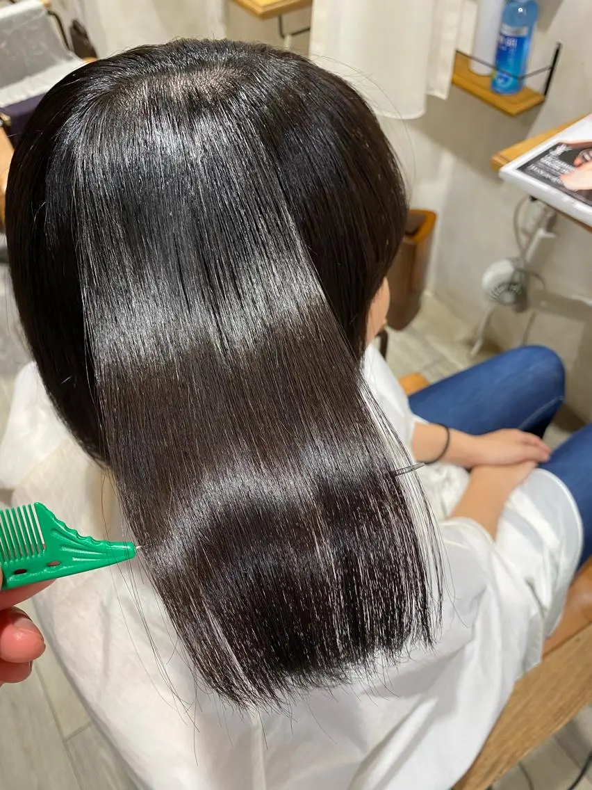 カラー パーマ メンズ 縮毛矯正 Keshiki大名 安部 真輝のヘアスタイル