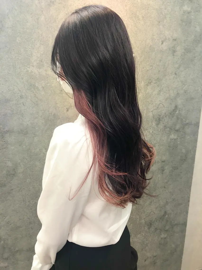 ロング カット ヘアカラー トリートメント 所渉/韓国レイヤー /ウルフカットのヘアスタイル