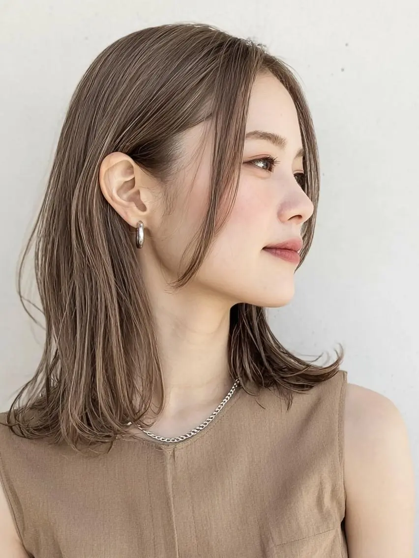 セミロング ❄️透明感カラー❄️ メンズ✂️TOWAのヘアスタイル