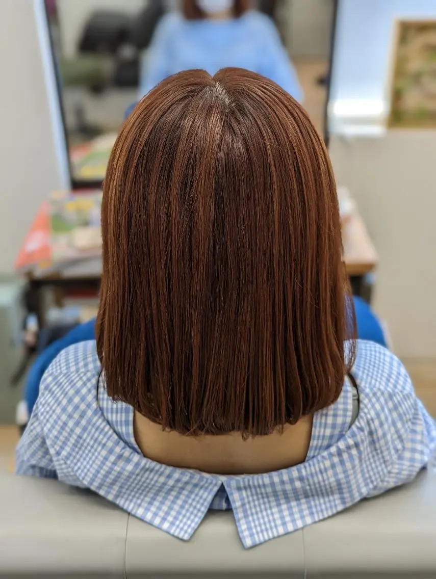ミディアム カラー ヘアカラー トリートメント Kokeshi/吹上 /Rymlhairのヘアスタイル