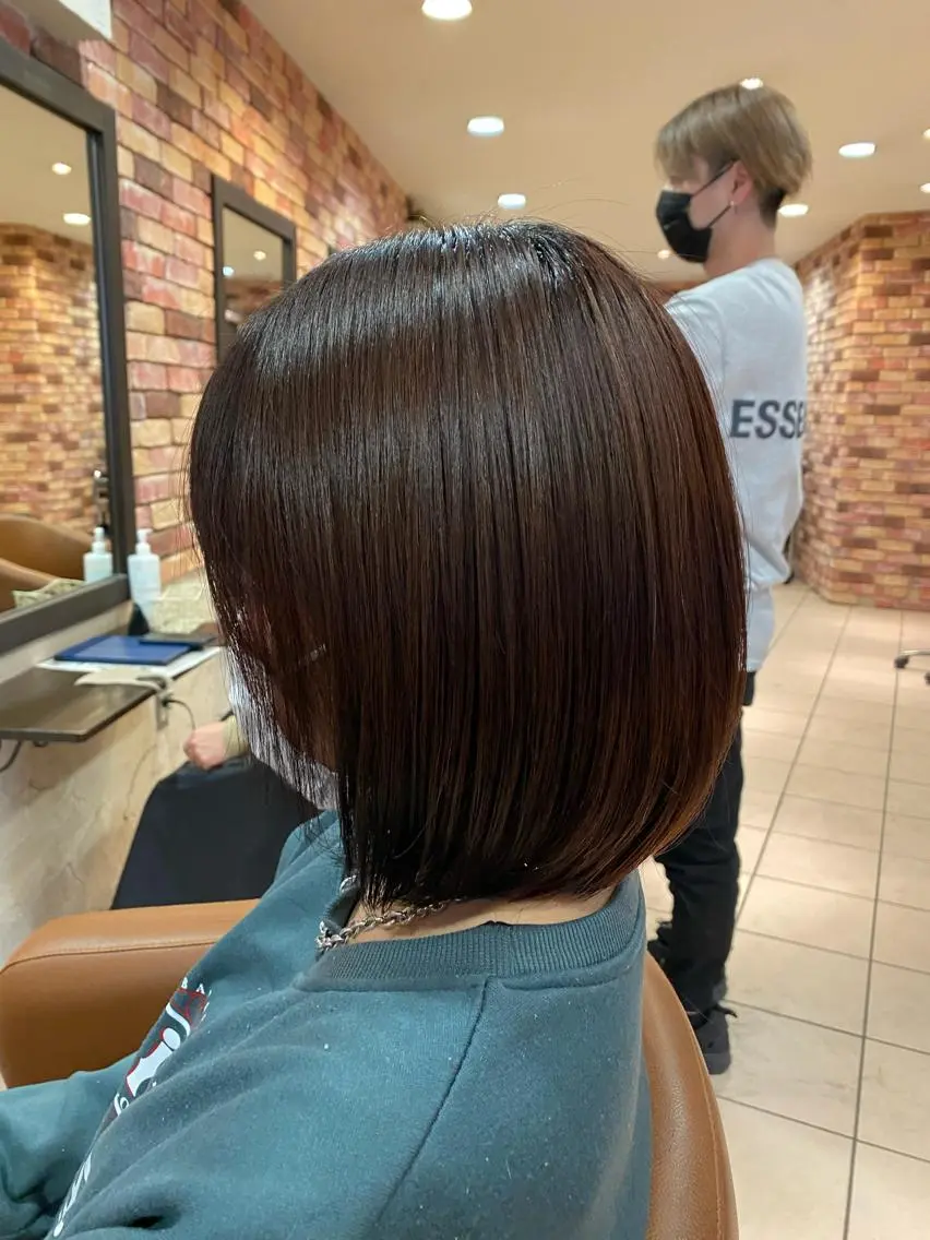 セミロング ボブ メンズサロン AXLのヘアスタイル