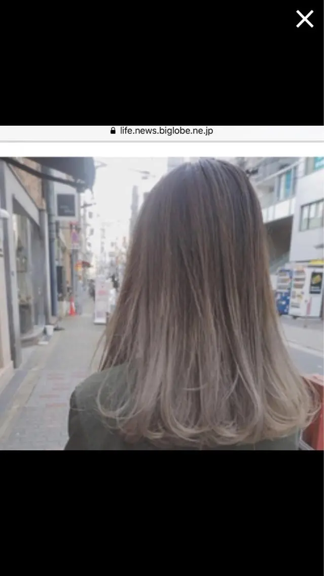 カラー アディクシーカラー 透明感カラー シルバー カット ヘアカラー トリートメント ヘッドスパ 渡邊 健一のヘアスタイル