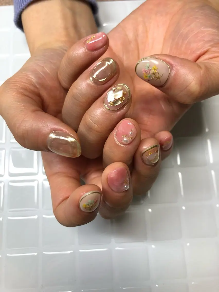 ネイル ハンドネイル 【LINON】 airiのネイルデザイン