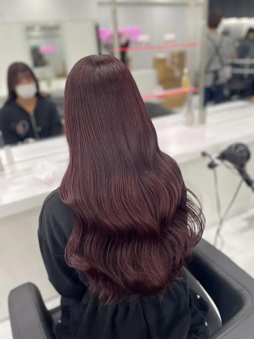 カラー ロング 🌹韓国×愛され暖色 渋谷🌹🍒のヘアスタイル