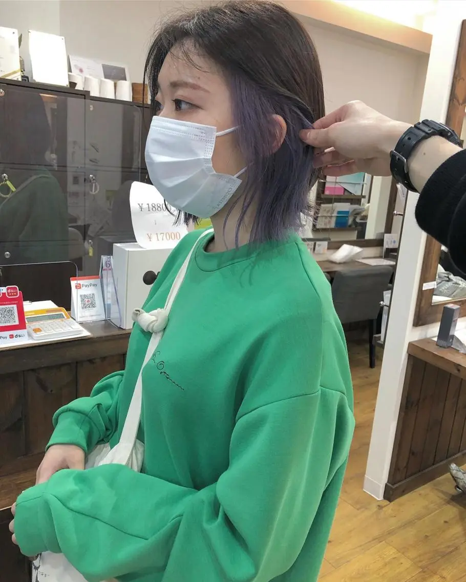 カラー アディクシーカラー アッシュ ブリーチ ダブルカラー グラデーションカラー 🌈ハイトーン/ ワタル🌈のヘアスタイル
