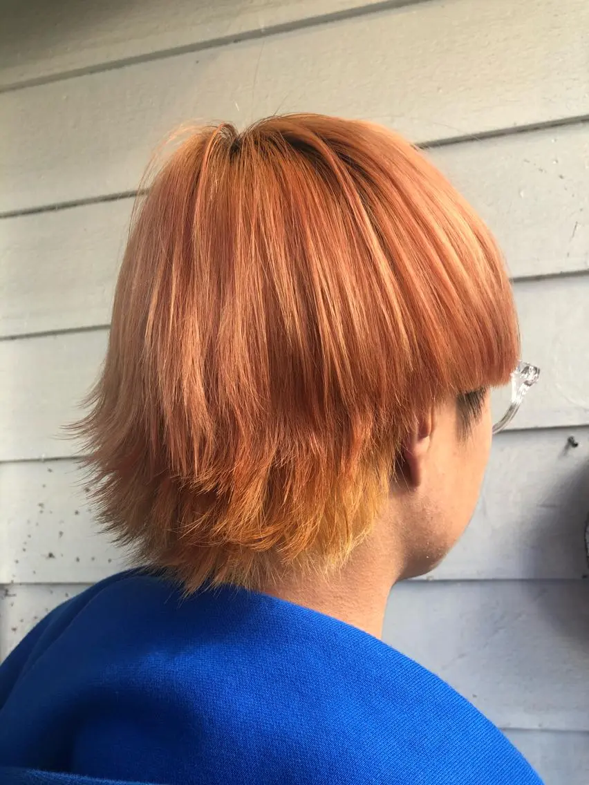 ミディアム ウルフカット 縮毛矯正の達人 ☆ 松本のヘアスタイル