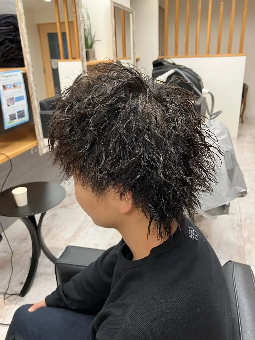 パーマ メンズ カット パーマ メンズ特化/パーマ/ フェードWATARUのヘアスタイル