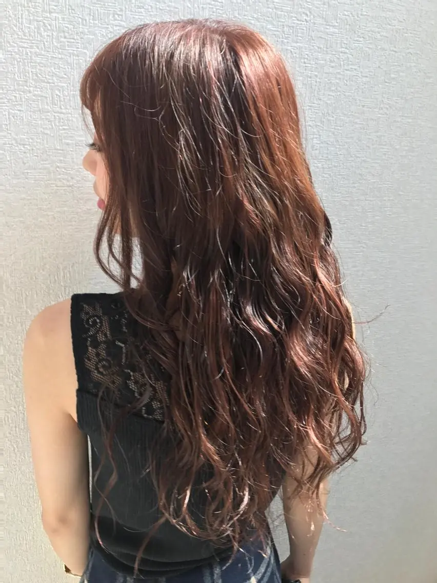 カラー カット ヘアカラー トリートメント 山本美月🌈艶カラー 🌈暖色カラー🌈のヘアスタイル
