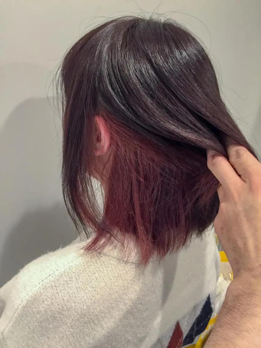 ミディアム カラー ラベンダーカラー ラベンダーグレー ピンクカラー 山本 章人のヘアスタイル