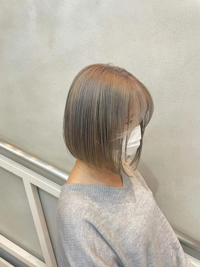 ショート カラー ブリーチ シルバー 沖縄/ヘアアレンジ /ナカノのヘアスタイル